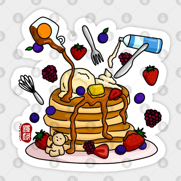 Pancake Sticker by Fan Doodle